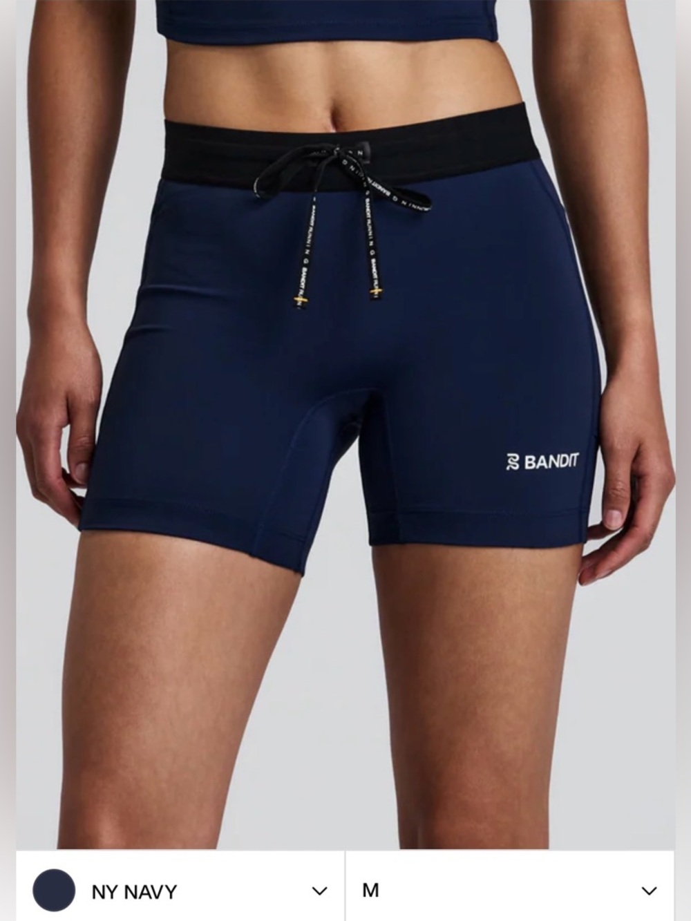 BANDIT STAMINA 5" WOMEN'S COMPRESSION SHORTS -NAVY